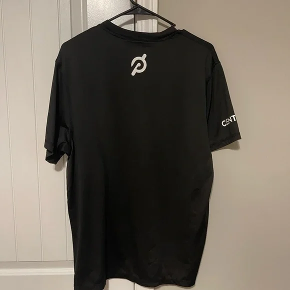 Peloton Black Short Sleeve Tee 100 Century Rides - Picture 5 of 7